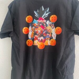 Black T-Shirt with Anime Graphic